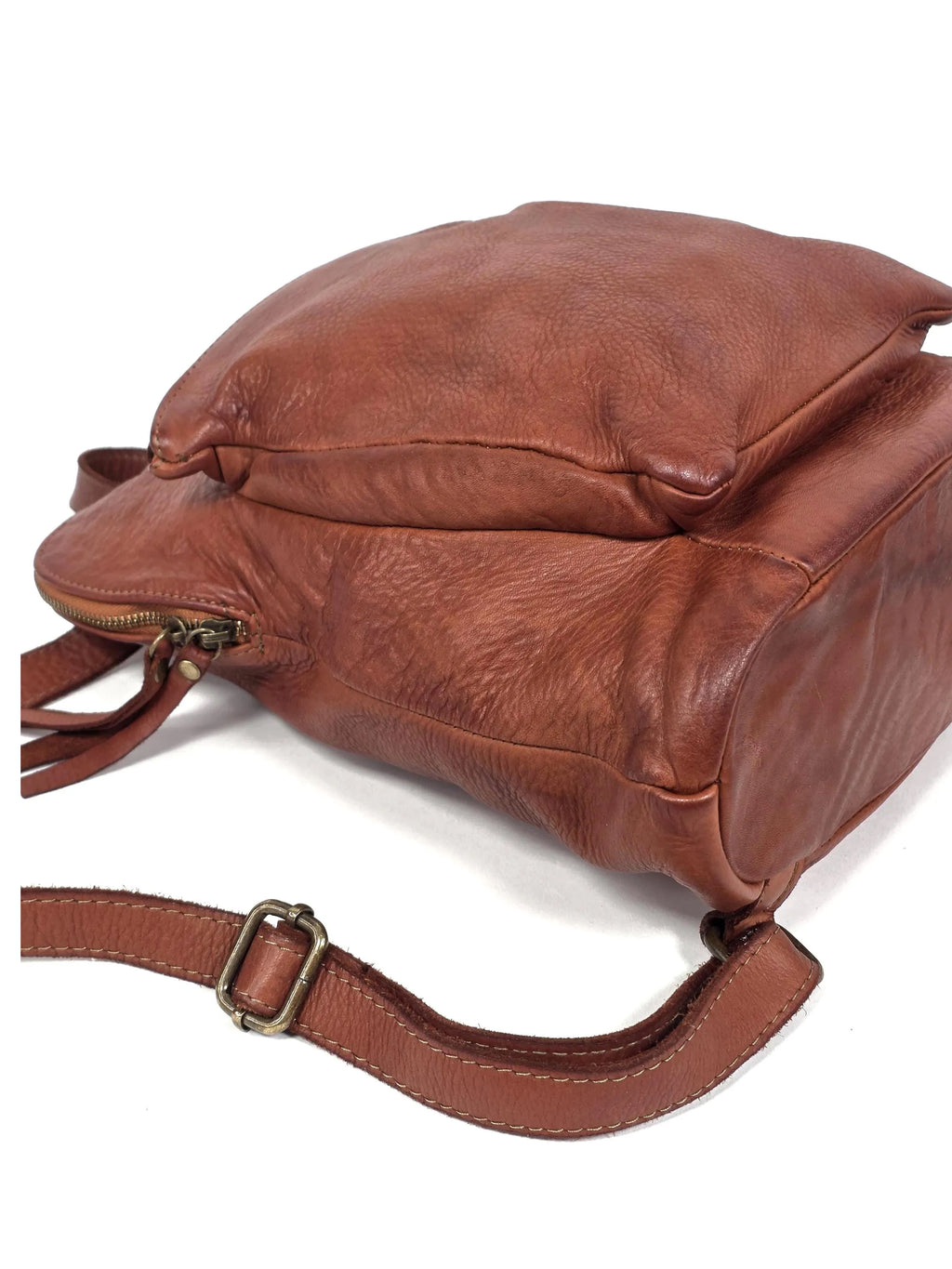 Kleiner Leder-Rucksack wandelbar