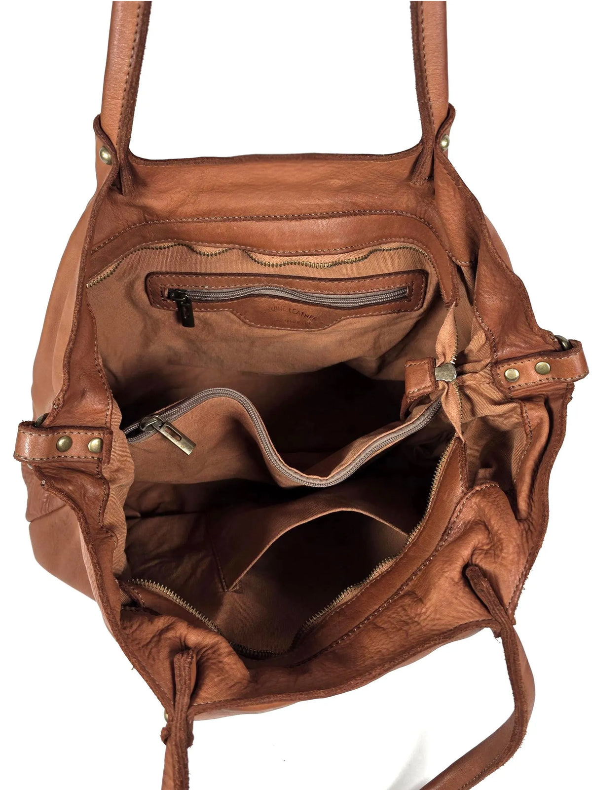 Große Handtasche cognac