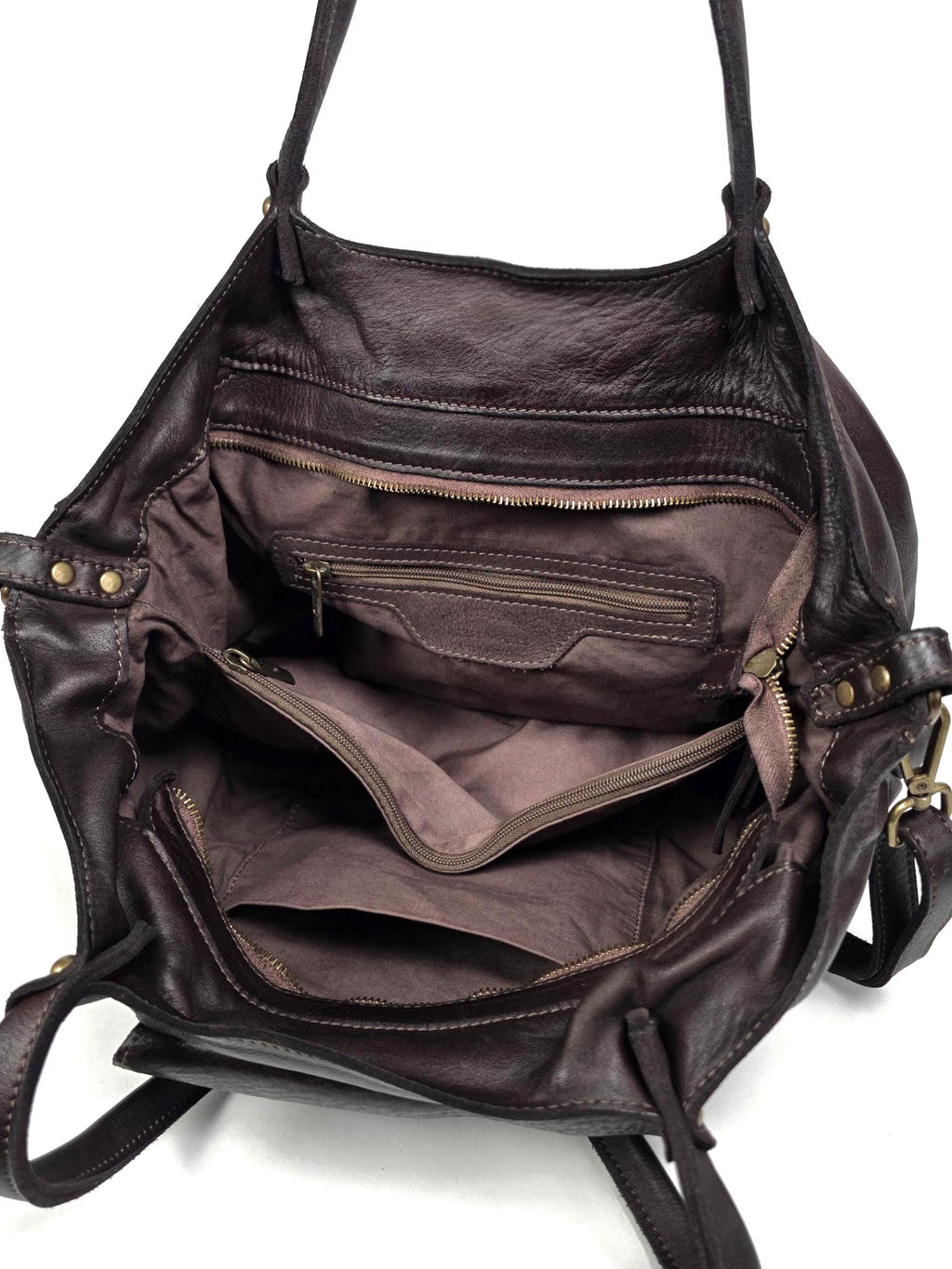Große Handtasche espresso