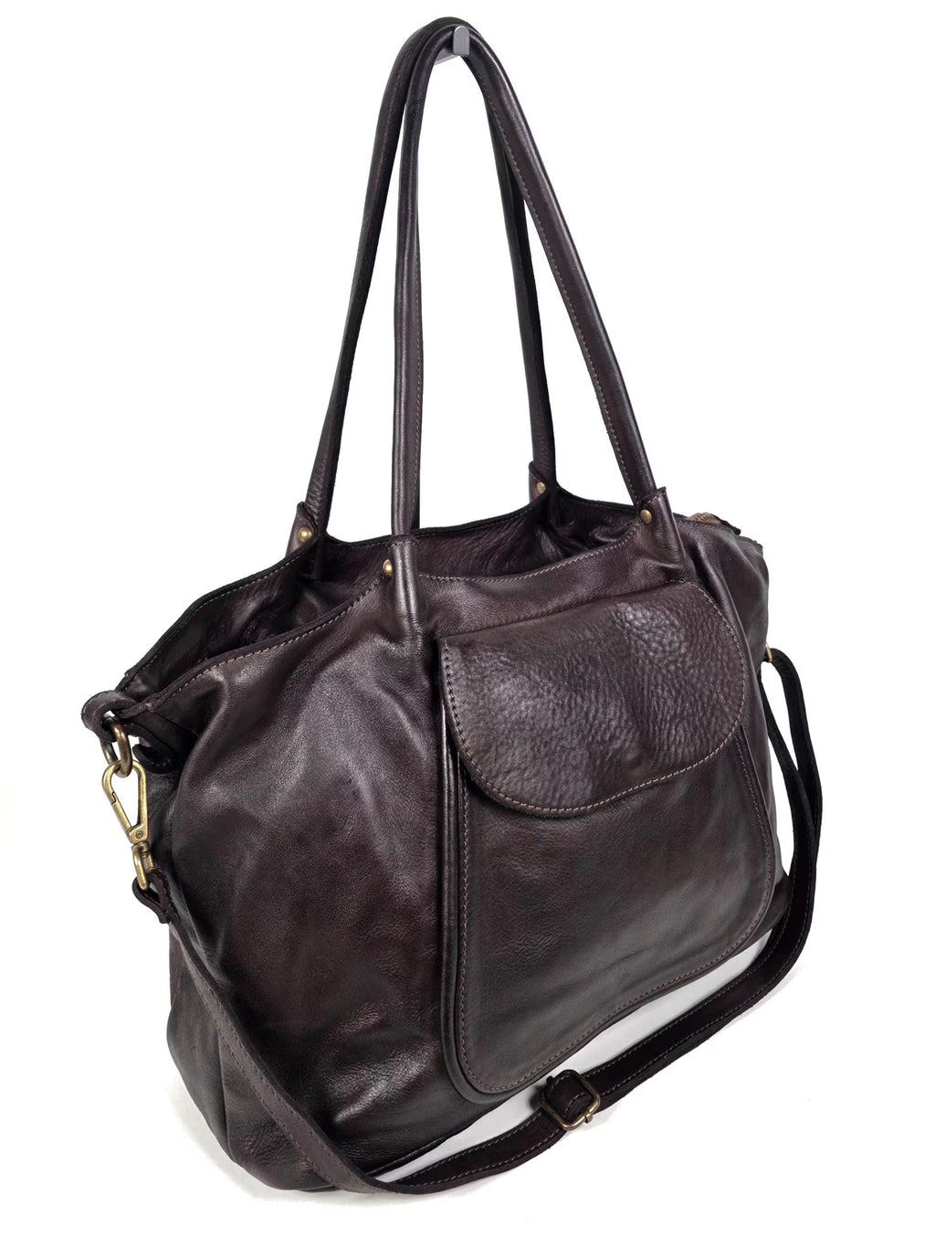Große Handtasche espresso