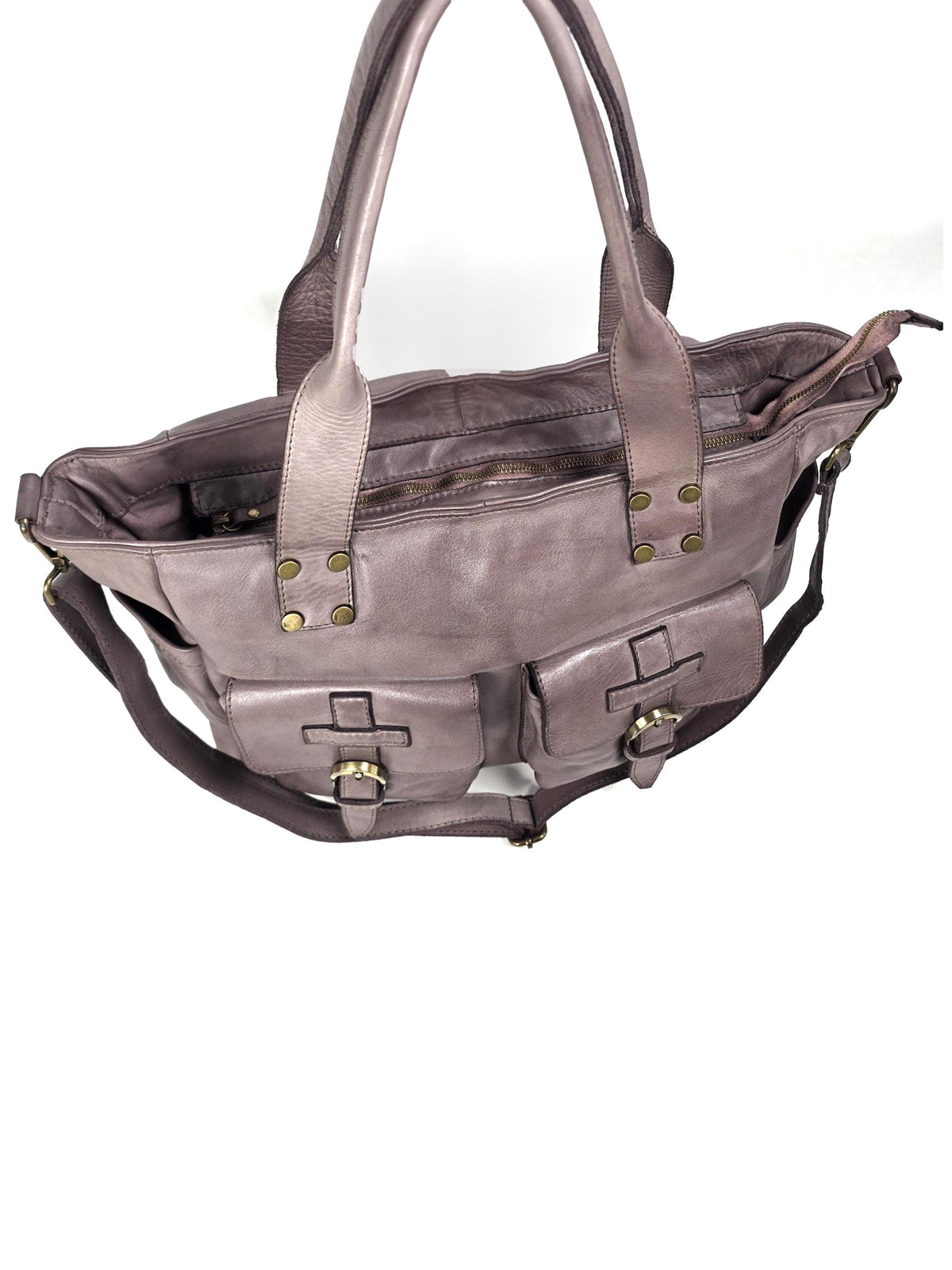 Leder Tragetasche