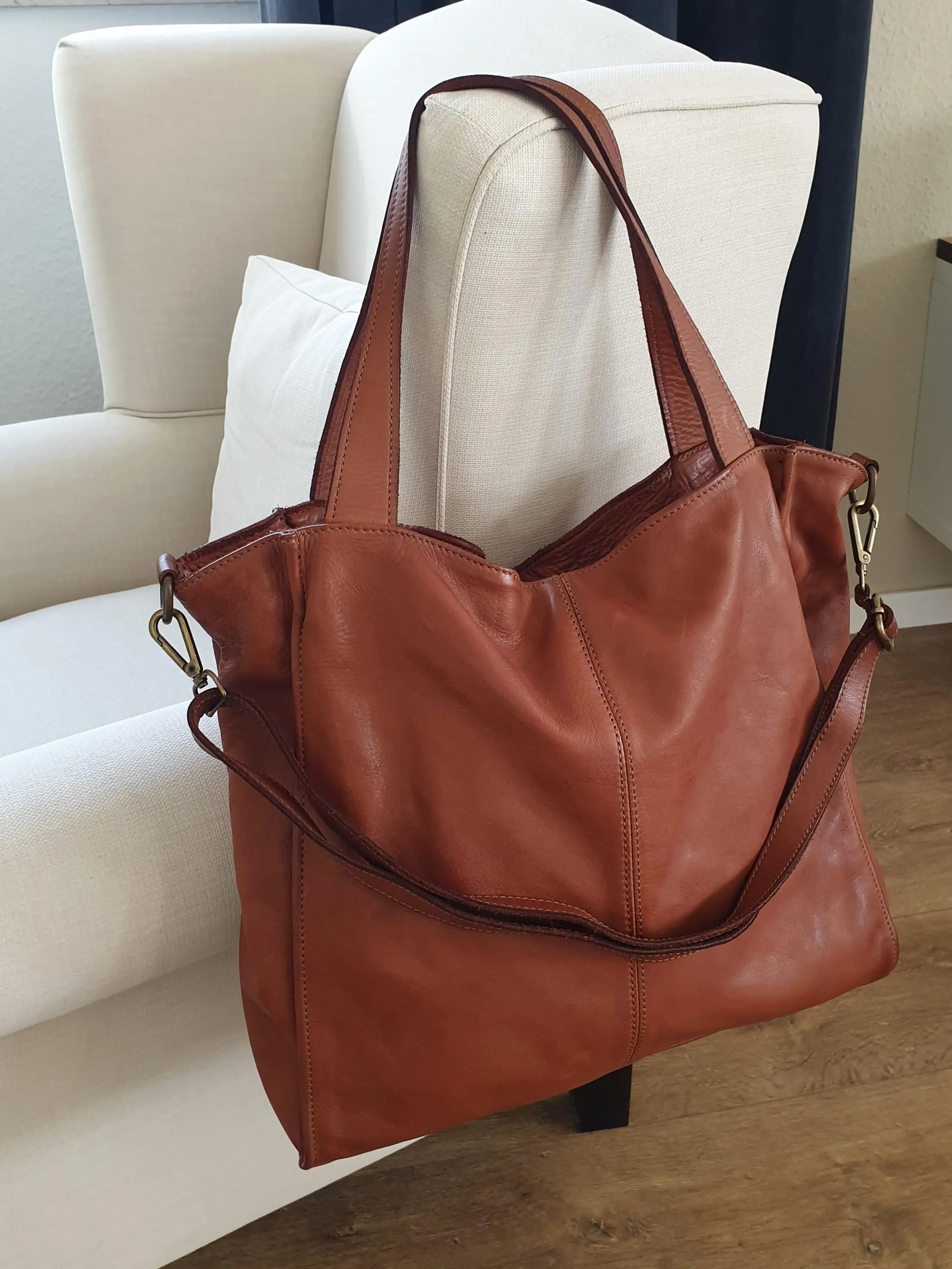 Leder-Tragetasche