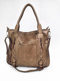 Leder-Shopper mit Fronttasche (Kopie)