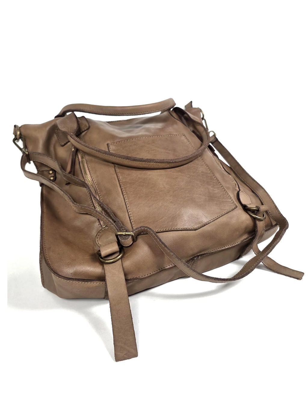 Leder-Shopper mit Fronttasche (Kopie)
