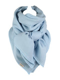 Musselintuch in blau