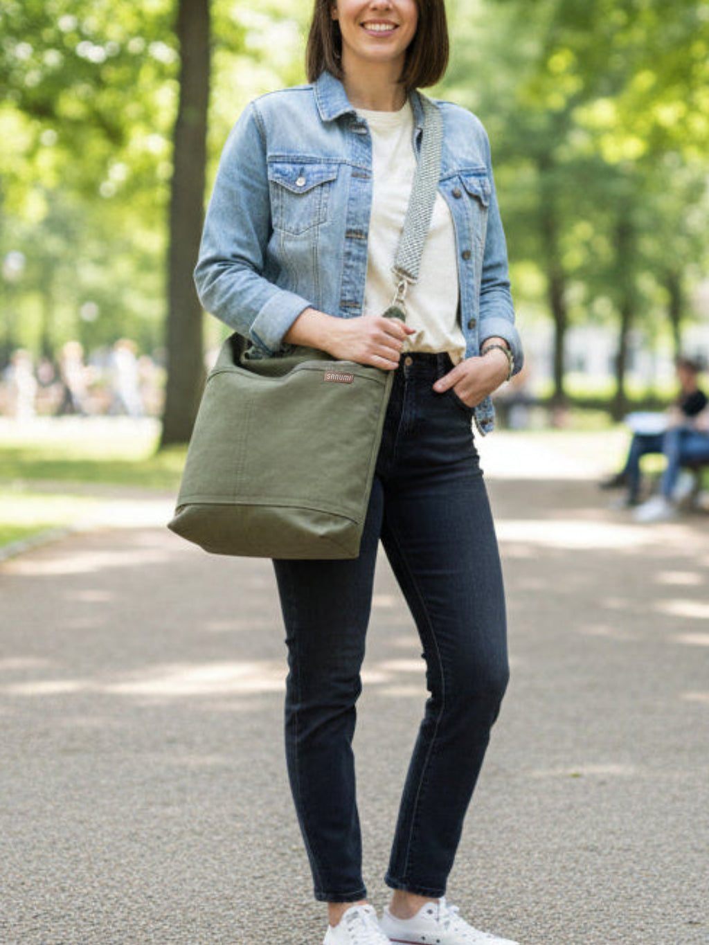 Canvas Hobo grün