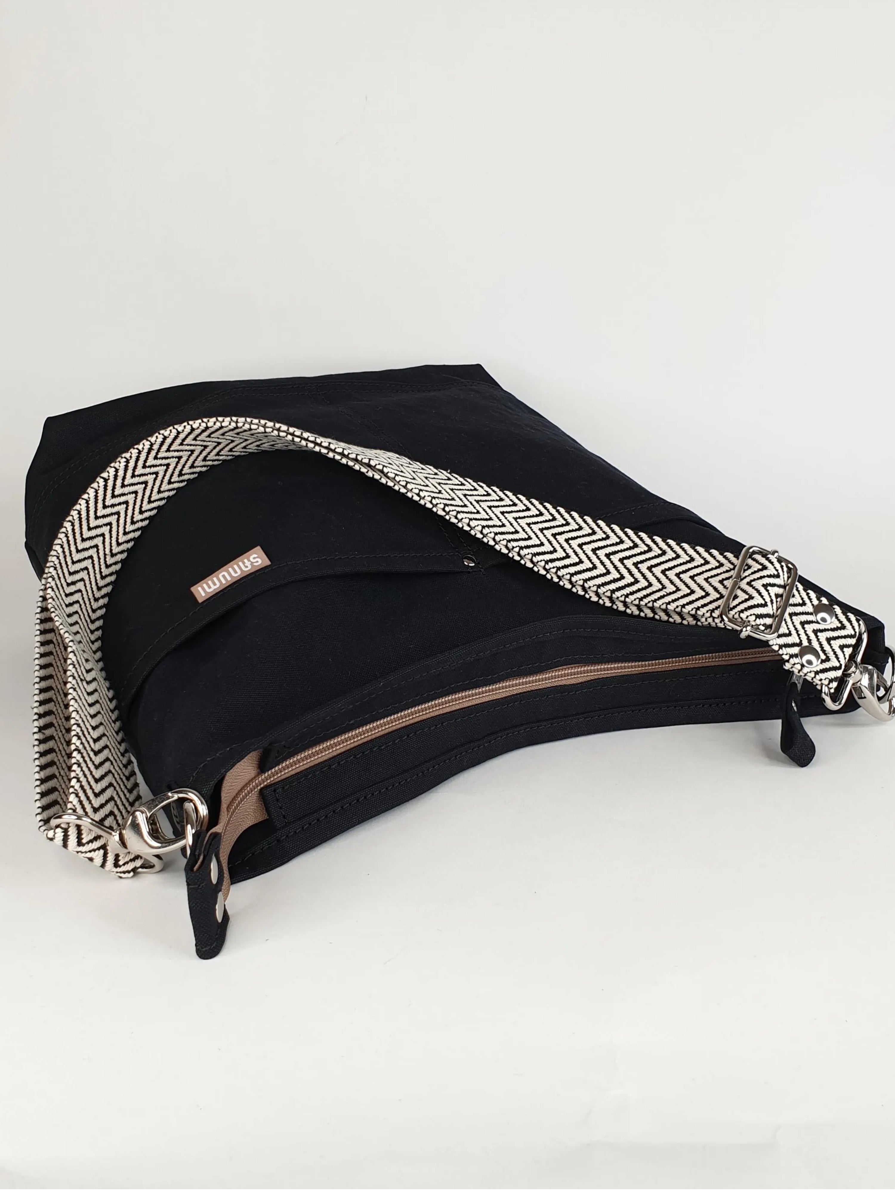 Canvas Hobo schwarz